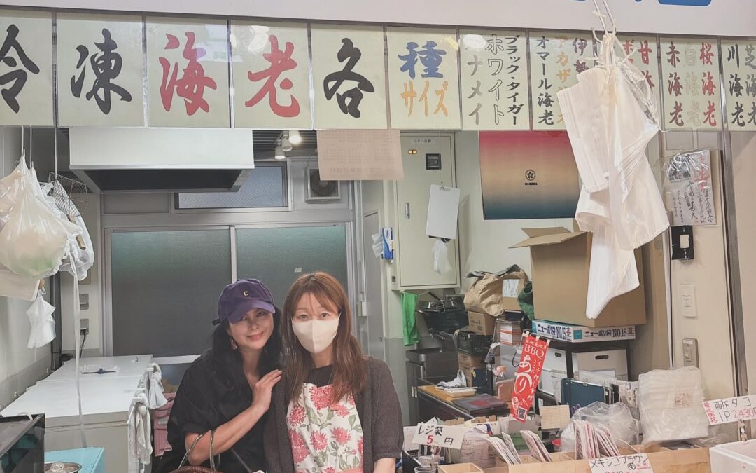 お世話になっている三栄商店美人お姉さんと可愛い可愛い市場かご