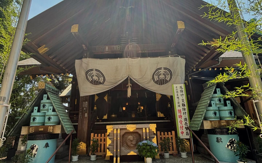 築地波除神社⛩️今週も頑張れますように…